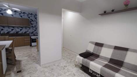 VISTA PRO MAR NA AVENIDA DA PRAIA DE SANTOS -GARAGEM E AR CONDICIONADO