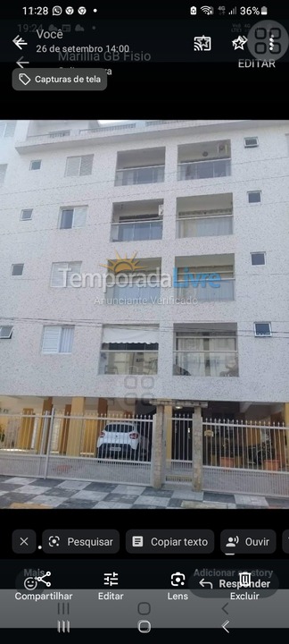 Apartamento para aluguel de temporada em Guarujá (Astúrias)