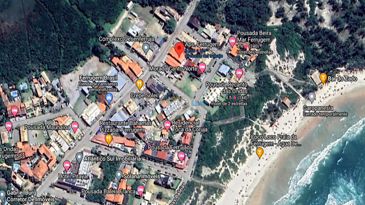 Apartment for vacation rental in Garopaba (Praia da Ferrugem)