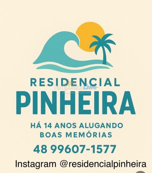 Apartamento para aluguel de temporada em Palhoça (Praia da Pinheira)