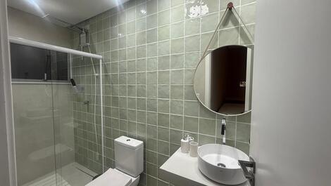 Banheiro da suite verde