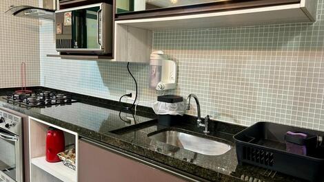 Apartamento con 1 suite en el Condominio Reserva DNA - Ubatuba - SP