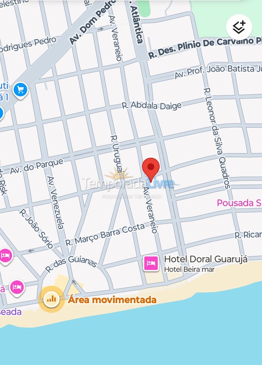 Apartment for vacation rental in Guarujá (Balneário Cidade Atlântica Guarujá)