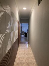 Corredor de acesso aos quartos