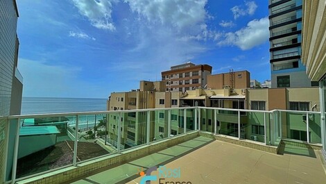 Apartment with 4 suites, ocean view, Meia Praia, SC