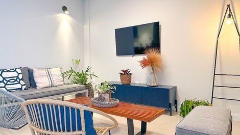 APARTAMENTO CON JARDÍN EN EL EDIFICIO PRAIA DO CANTO GRANDE CON PISCINA