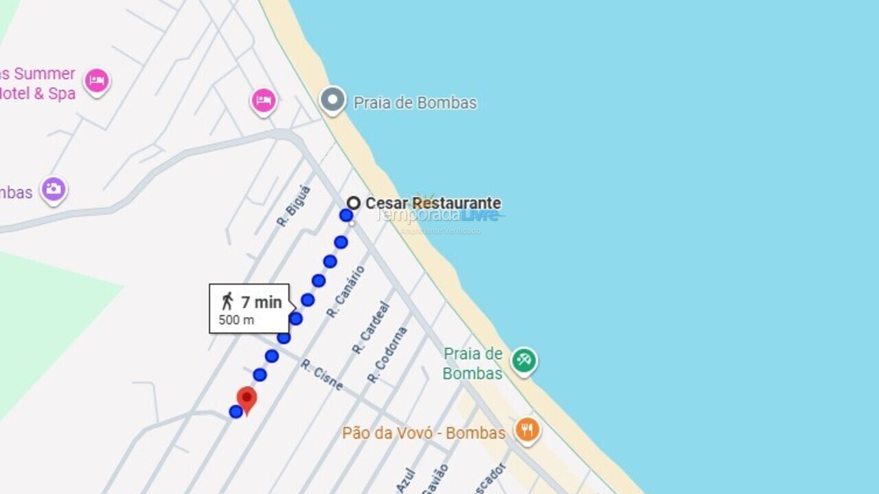 Apartamento para alquiler de vacaciones em Bombinhas (Praia de Bombas)