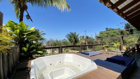 Juquehy, 5 suites, shared pool, beach service, 10 people.