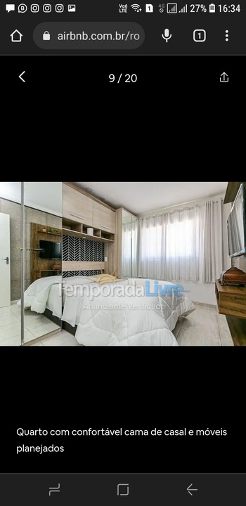 Apartamento para aluguel de temporada em Florianopolis (Praia dos Ingleses)