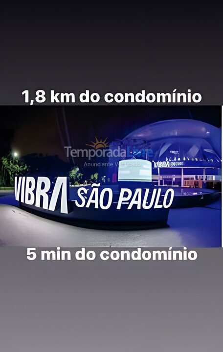 Apartamento para aluguel de temporada em São Paulo (Jd Caravela)