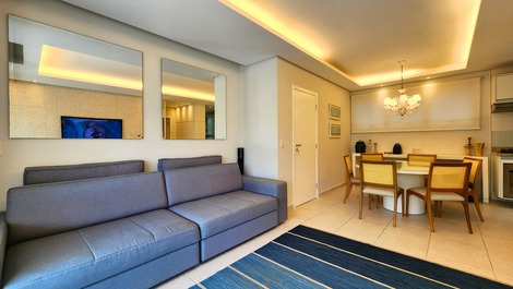 Sala de estar com firebox amazon