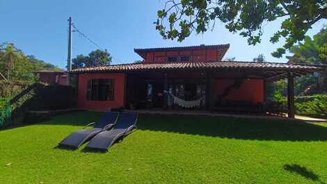 Frente ao mar, pé na areia, 4 quartos, Praia da Baleia, vista mar