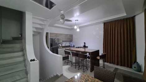 Beachfront triplex for 12 people