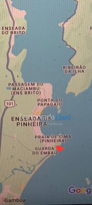 Casa para alquiler de vacaciones em Palhoça (Guarda do Embaú)