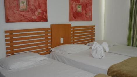 Camas na suíte família