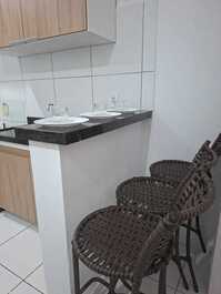 Gran kitesurf para 4 personas en la playa de guijarros a 500 metros de la playa ideal para familias