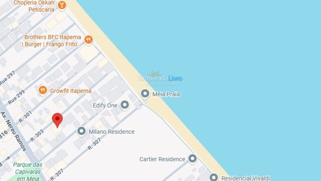 Apartamento para aluguel de temporada em Itapema (Meia Praia)