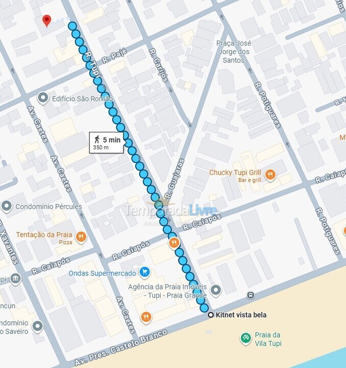 Apartamento para aluguel de temporada em Praia Grande (Vila Tupi)