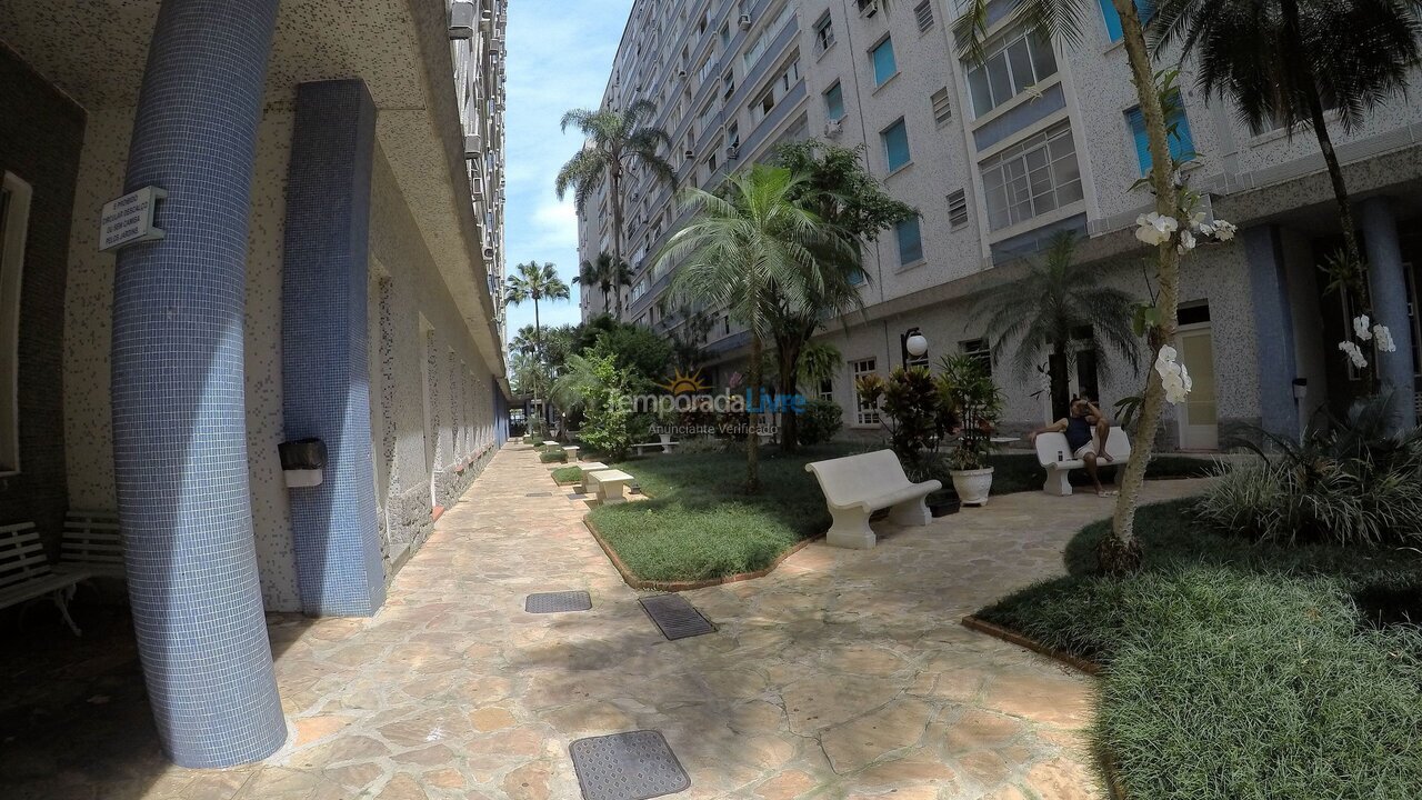 Apartamento para aluguel de temporada em Santos (Aparecida Embaré)