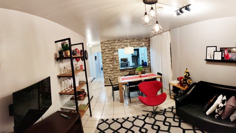 Apartamento com vista para o mar centro meia praia super confortável