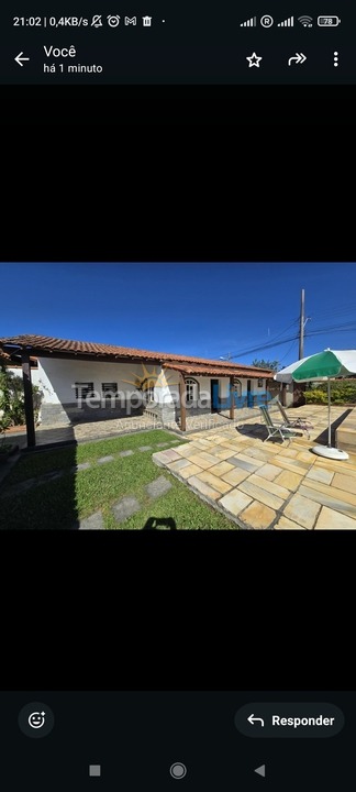 House for vacation rental in Saquarema (Boqueirão)