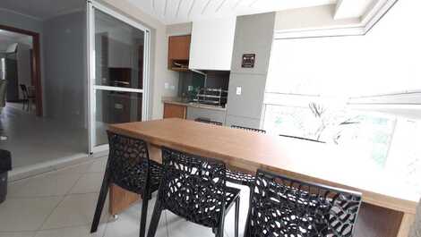 Varanda gourmet com churrasqueira 