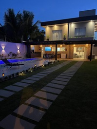 Casa de lujo con 4 suites en Arraial con bañera.