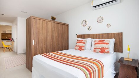 Exclusivo Apê na Orla Bardot Vista para o Mar