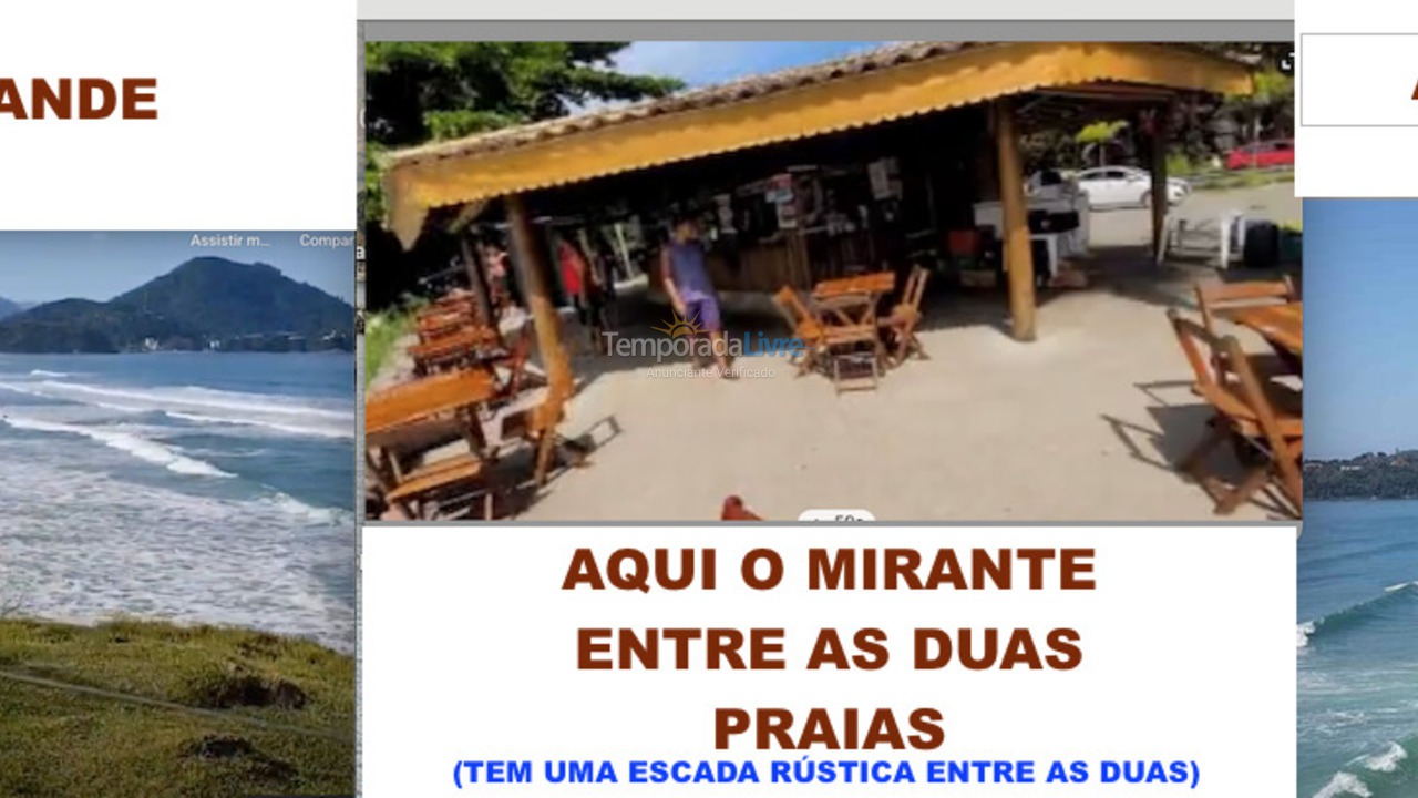 Apartment for vacation rental in Ubatuba (Praia das Toninhas)