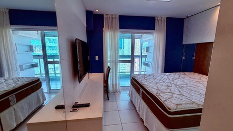 Locação Temporada 2 quartos, vista mar centro Balneário Camboriú