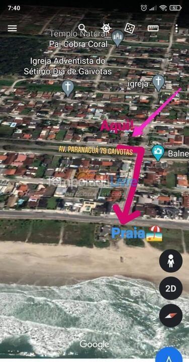 Casa para alquiler de vacaciones em Matinhos (Balneário de Gaivotas)