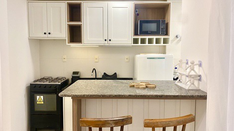 Apartamento en Bombas, a una cuadra de la playa, para 5 personas.