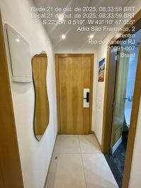 Estudio con piscina y aire acondicionado en el centro de Río.