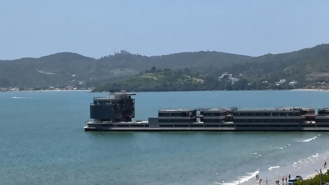 Vista da sacada para o pier