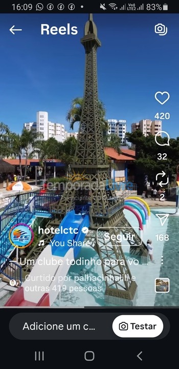 Casa para aluguel de temporada em Caldas Novas (Ctc Caldas Thermas Clube)