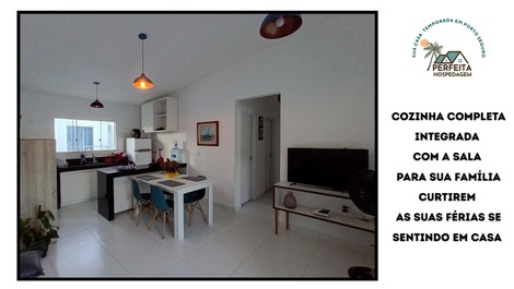 Cozinha completa integrada com a sala