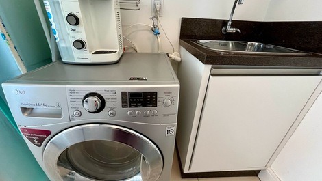 Hermosa vista al mar en Perequê (Porto Belo) para 8 personas.