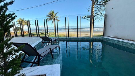 DE- Suíte vista mar, banheira e café da manhã