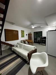 Casa brisas - sala e cozinha integradas