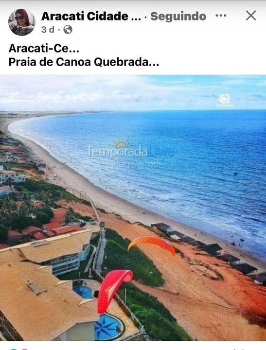 House for vacation rental in Aracati (Canoa Quebrada 40 Mts Broadway)