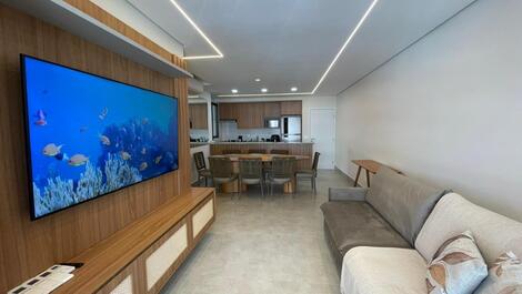 Apartamento Frontal ao MAR em BERTIOGA PREDIO NOVO