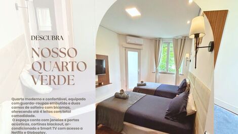 Leblon Praia e Gastronomia - 3 Quartos - Ideal para Grupos