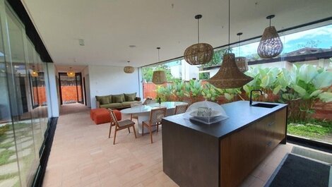 Casa para 12 personas en la playa de Itamambuca, Ubatuba