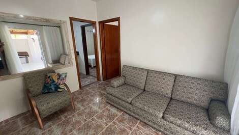 Casa de Praia em Porto Belo, 2 quartos com Ar-condicionado e Garagem