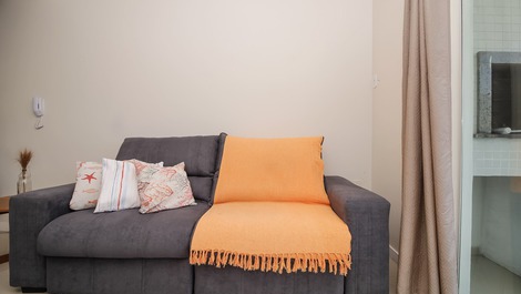 Apartamento com 2 suítes e linda vista para a Praia de Quatro Ilhas