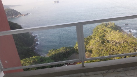 Vista de uma das sacadas da cobertura 