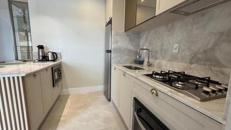 Excellent new apartment 100 meters from the beach with waves in Canto Grande.