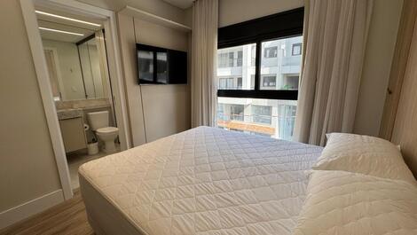 Excellent new apartment 100 meters from the beach with waves in Canto Grande.