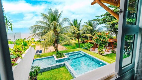 Casa de Luxo Pé na Areia, o Caribe em Maragogi/AL
