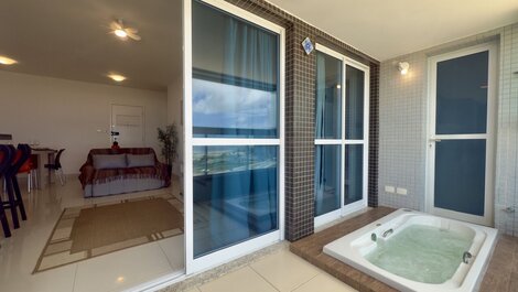 Moderno apartamento frente al mar en Atalaia, Aracaju/SE